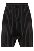 R13 Pinstriped Straight-Hem Shorts