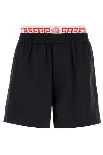 Versace Sof Logo-Waist Shorts
