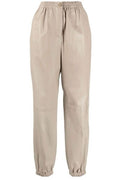 Joseph Elasticated Cuff Leather Viscount Pants
