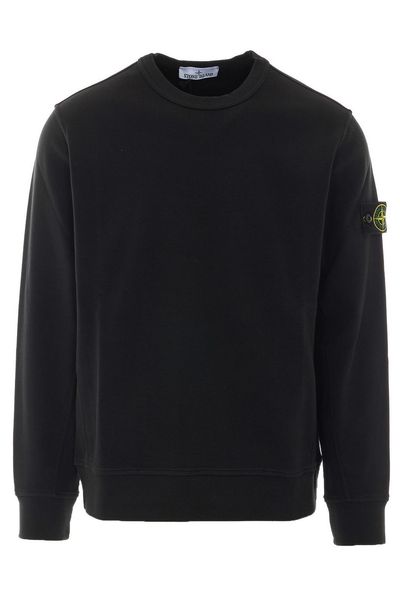 Stone Island Logo-Patch Crewneck Sweatshirt