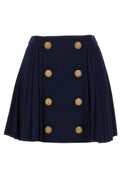 Balmain Button Embellished Pleated Skirt