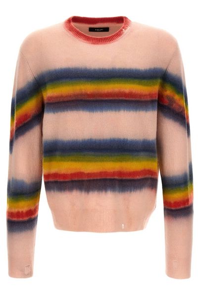 Amiri Rainbow Tie-Dyed Knitted Jumper