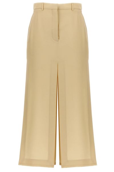 Lanvin High Waist Slit Maxi Skirt