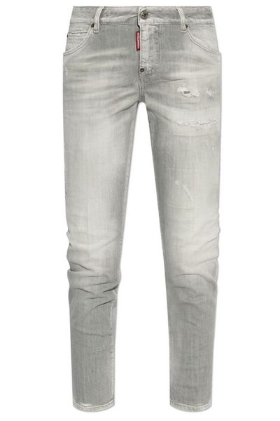 Dsquared2 Cool Girl Straight-Leg Distressed Jeans