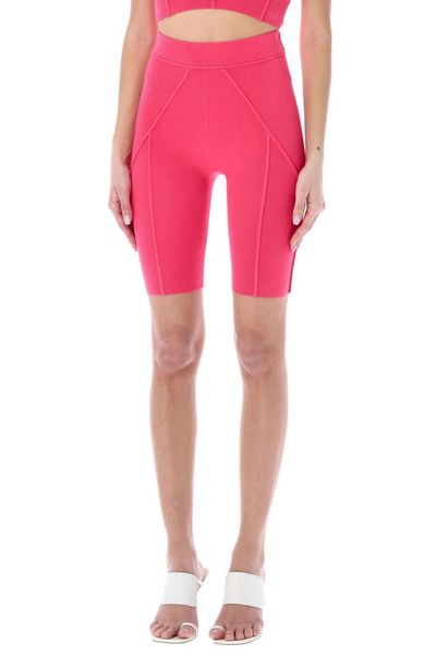 Helmut Lang Ribbed Knit Cycling Shorts