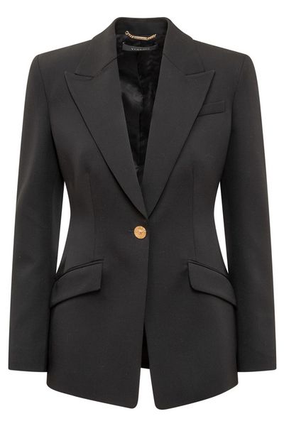 Versace Single-Breasted Buttoned Blazer