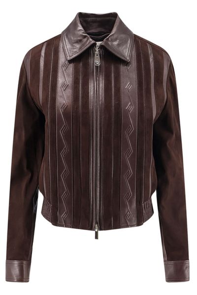 Versace Panelled Zip-Up Jacket