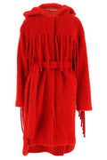 Stella McCartney Fringed Belted Mid-Length Coat