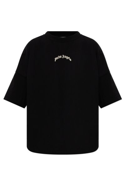 Palm Angels Curved Logo Oversized T-Shirt