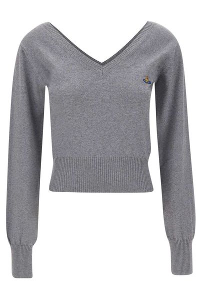 Vivienne Westwood Cropped V-Neck Jumper