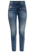 Diesel 2017 Slandy Logo Patch Slim Jeans