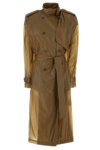 Saint Laurent Lavallière Double-Breasted Trench Coat