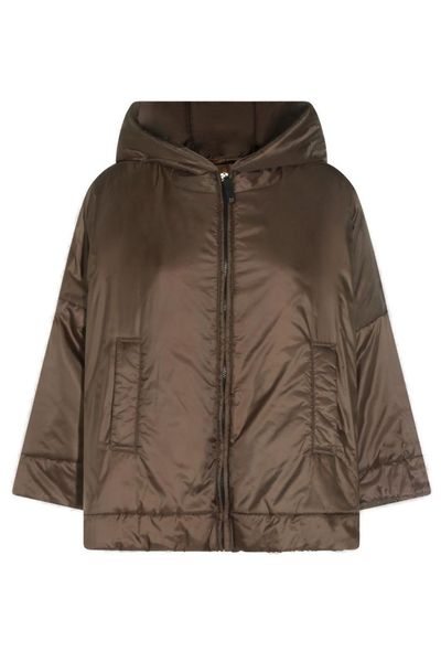 Max Mara The Cube Fiore Zip-Up Straight Hem Coat