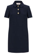 Valentino Button Detailed Straight Hem Mini Dress