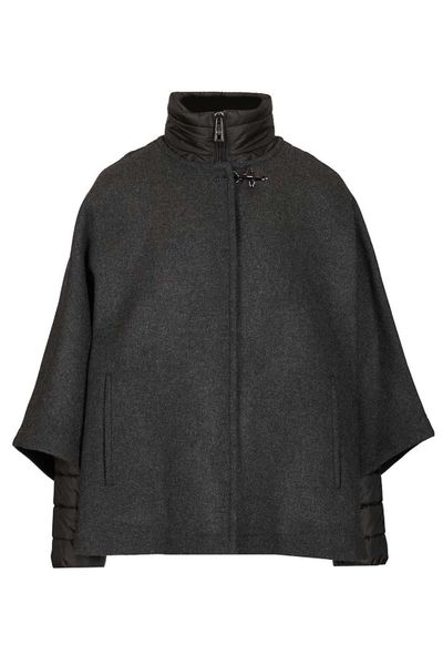 Fay Double-Breasted Cape Coat