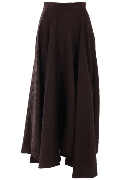 Loro Piana Elise High Waist Midi Skirt