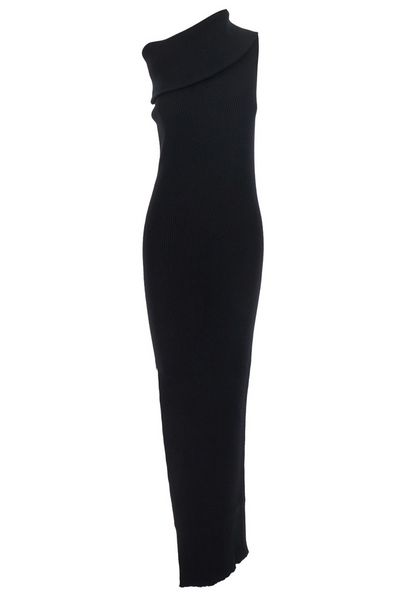 Rick Owens Athena One-Shoulder Knitted Dress