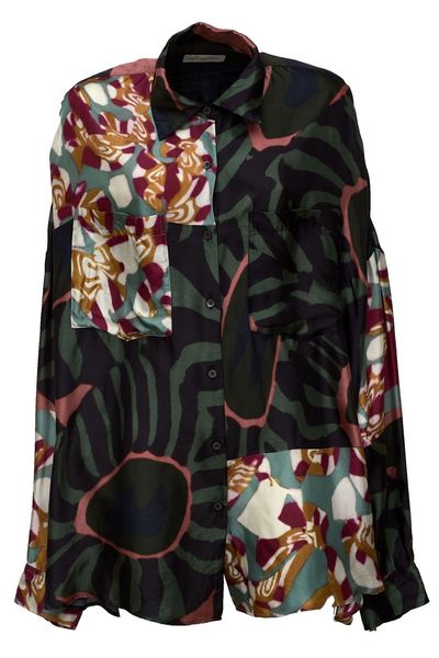 Dries Van Noten Casia Bis Oversized Printed Shirt