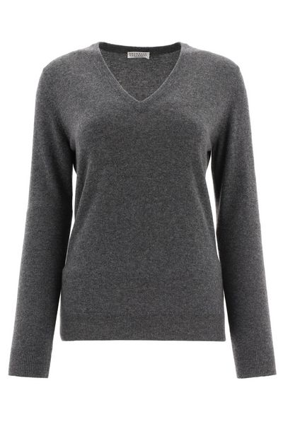 Brunello Cucinelli V-Neck Knitted Jumper