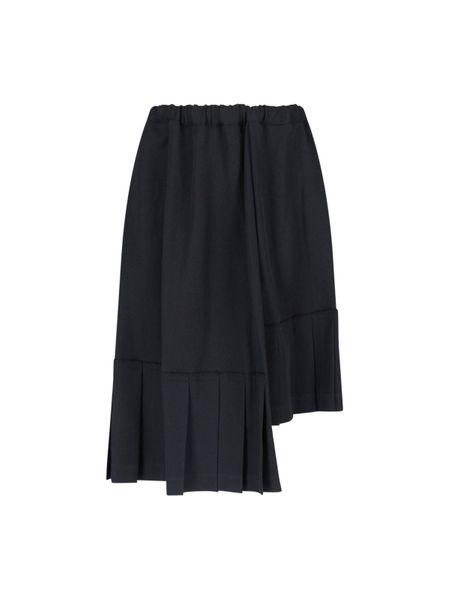 Comme des Garçons Comme des Garçons Asymmetric Pleated Midi Skirt