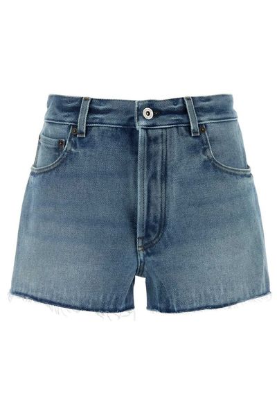 Miu Miu Raw-Hem Denim Shorts