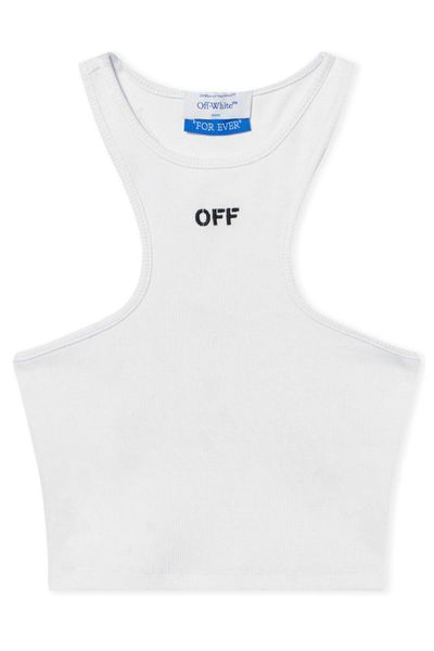 Off-White Off Stamp Ribbed Knitted Top