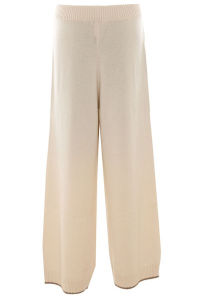 Brunello Cucinelli Ribbed-Waist Knitted Trousers