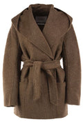 Max Mara Hooded Belted Short Coat