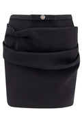 Versace Bow-Detailed Draped Skirt