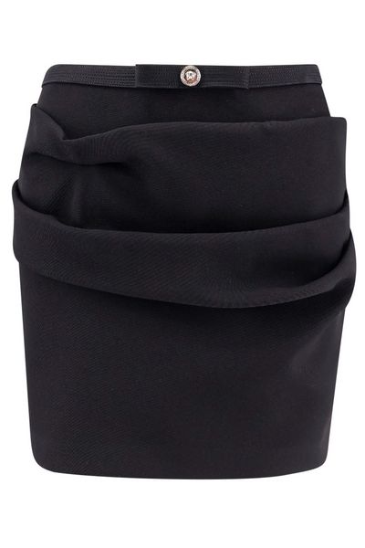 Versace Bow-Detailed Draped Skirt