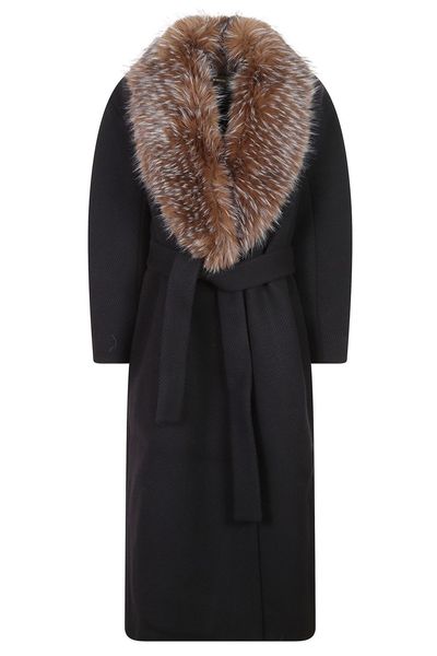 Zimmermann Valiant Faux Fur Collar Coat