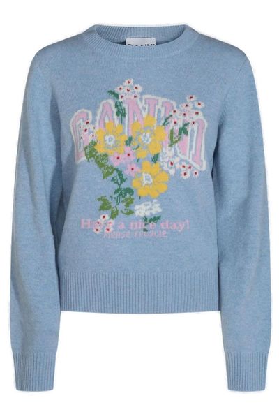 Ganni Flowers Jumper