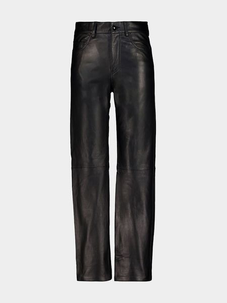 Blazé Milano Straight-Leg Leather Pants
