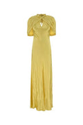 Alberta Ferretti Cape-Detail Long Dress