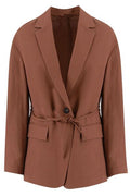 Brunello Cucinelli Monili Embellished Fluid Twill Blazer