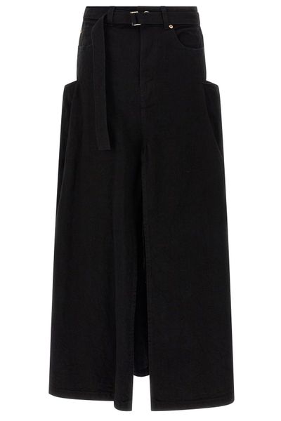Sacai Belted Denim Skirt
