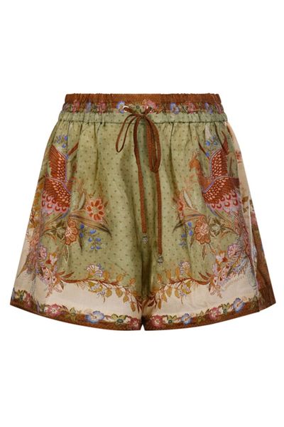 Zimmermann Indra Printed Relaxed Shorts