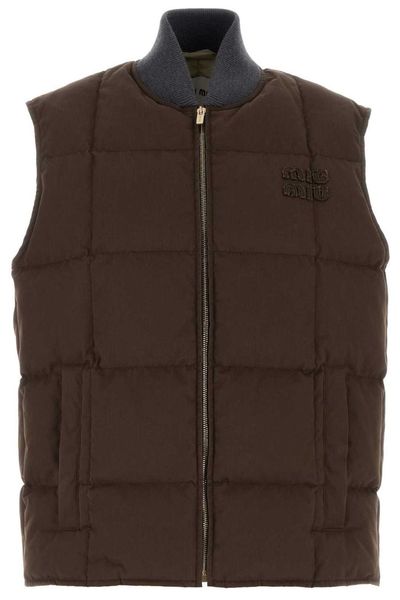 Miu Miu Quilted Sleeveless Down Jacket