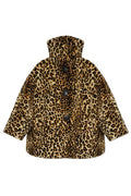 Givenchy Animal-Pattern Oversized Coat