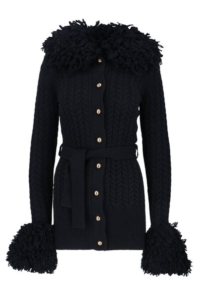 Patou Frill-Trimmed Button-Up Cardigan