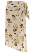 Isabel Marant Floral Printed Side Slit Skirt