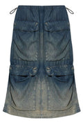 Diesel De-Megi-S Midi Denim Skirt