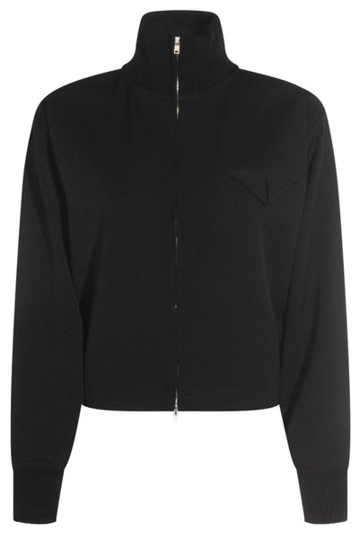 Bottega Veneta High Neck Zipped Jacket