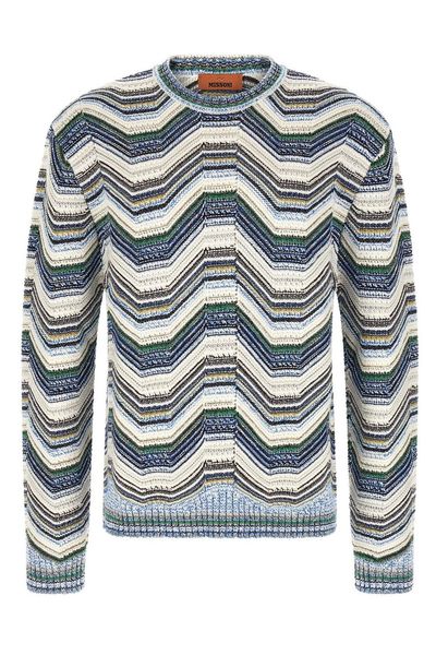 Missoni Metallic Zigzag Knitted Sweater