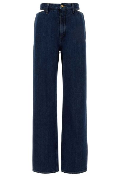 Jil Sander 140 Treated Wide-Leg Jeans