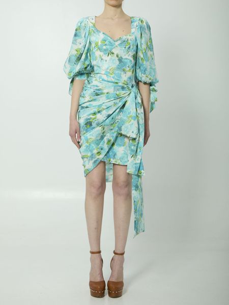 Chloé Floral Draped Midi Dress