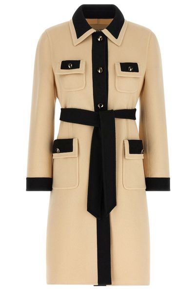 Valentino Button-Up Belted Coat