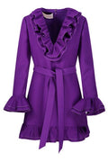 Valentino Ruffled V-Neck Mini Dress