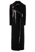 Dries Van Noten Whipstitch-Embellished Self-Tie Coat