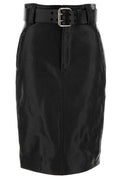 Saint Laurent Belted Pencil Skirt
